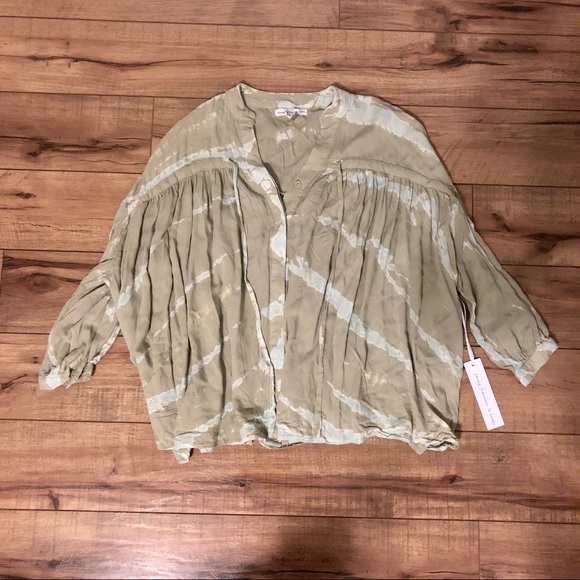 Young Fabulous & Broke Printed Tie-Front Top - Picture 4 of 4